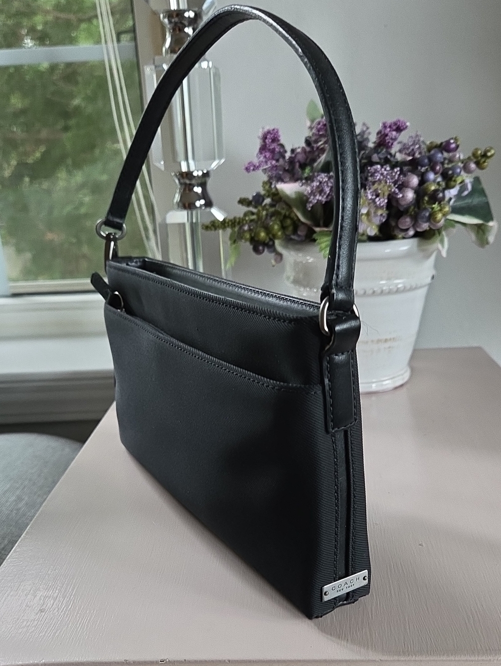 COACH 2001 Black Mercer Demi Nylon Bag